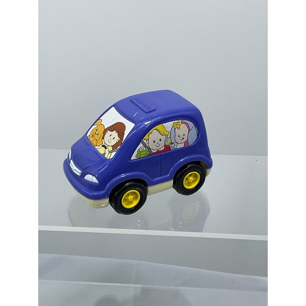 Vintage Fisher Price Little People Purple Mini Van McDonalds Happy Meal Toy